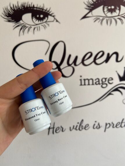 Strong Pro Profesyonel Tırnak Bakım Serisi – Rubber Base Gel & Brilliant Top Coat (15 ml)